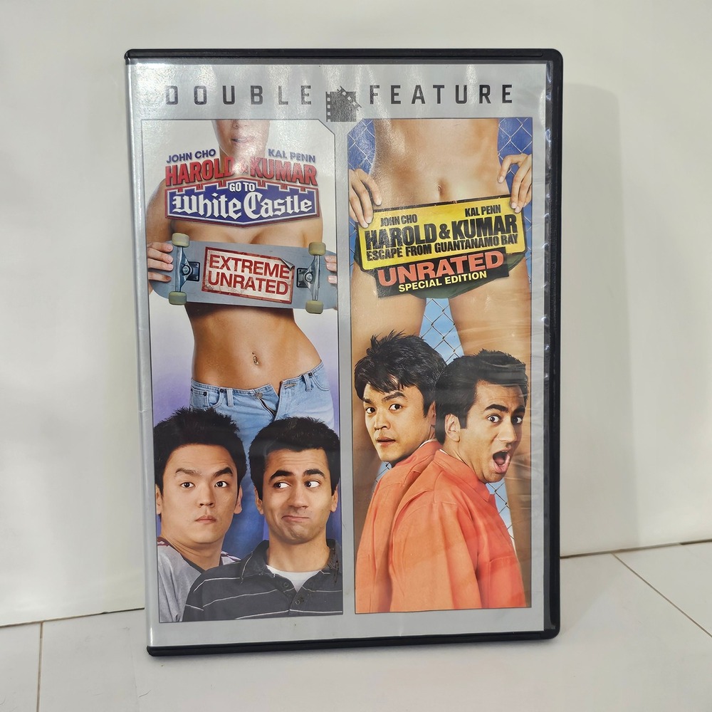 Harold & Kumar Double Feature DVD Unrated Go to White Castle Guantanamo Bay